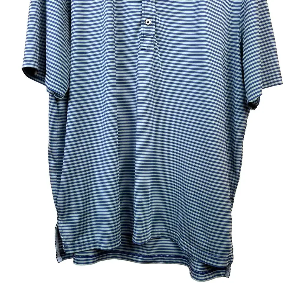 Ralph Lauren Men Golf Blue White Stripe Polo Size‎ XL Short sleeve Outdoor Shirt